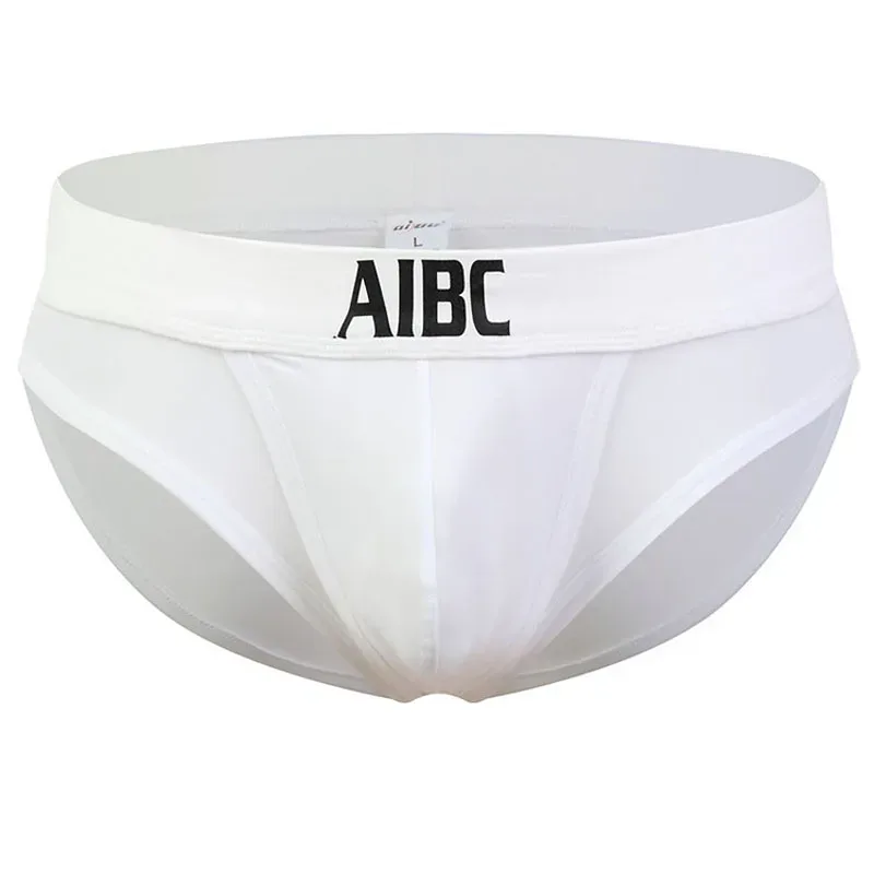 Ice Silk Underwear For Men Big Pouch Open Front Briefs Low Rise Underpants Gun Separation Breathable — image 31