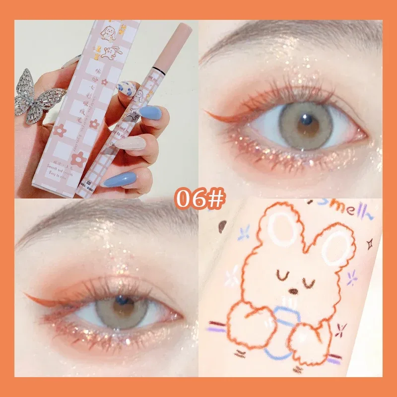 Crayon Eyeliner liquide coloré mat, imperméable, ne fleurit pas, stylo Eye-Liner liquide longue durée, maquillage pour les yeux, cosmétiques