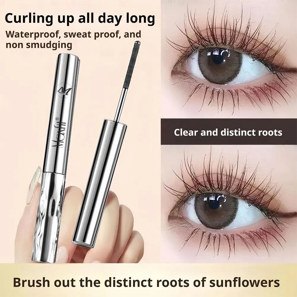 Professional Metal Wand Mascara Waterproof Long Lasting Eyelash Curling Lengthening Mascara Non-Smudge Eye Makeup Cosmetic Tools
