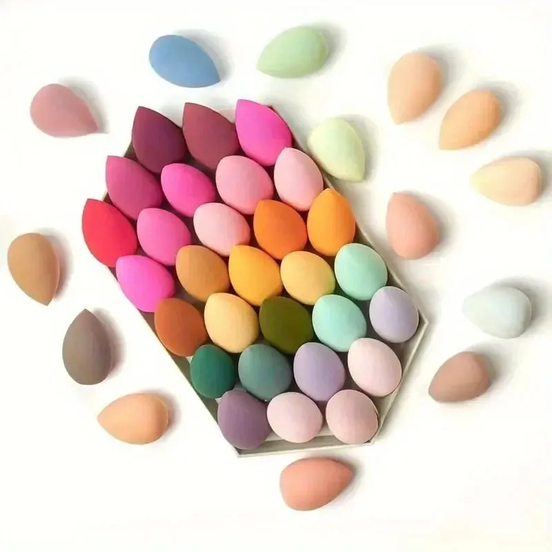 1/7/18PCS Makeup sponge latex free fragrance free makeup sponge wet and dry powderpuff suitable for all skin types random colors