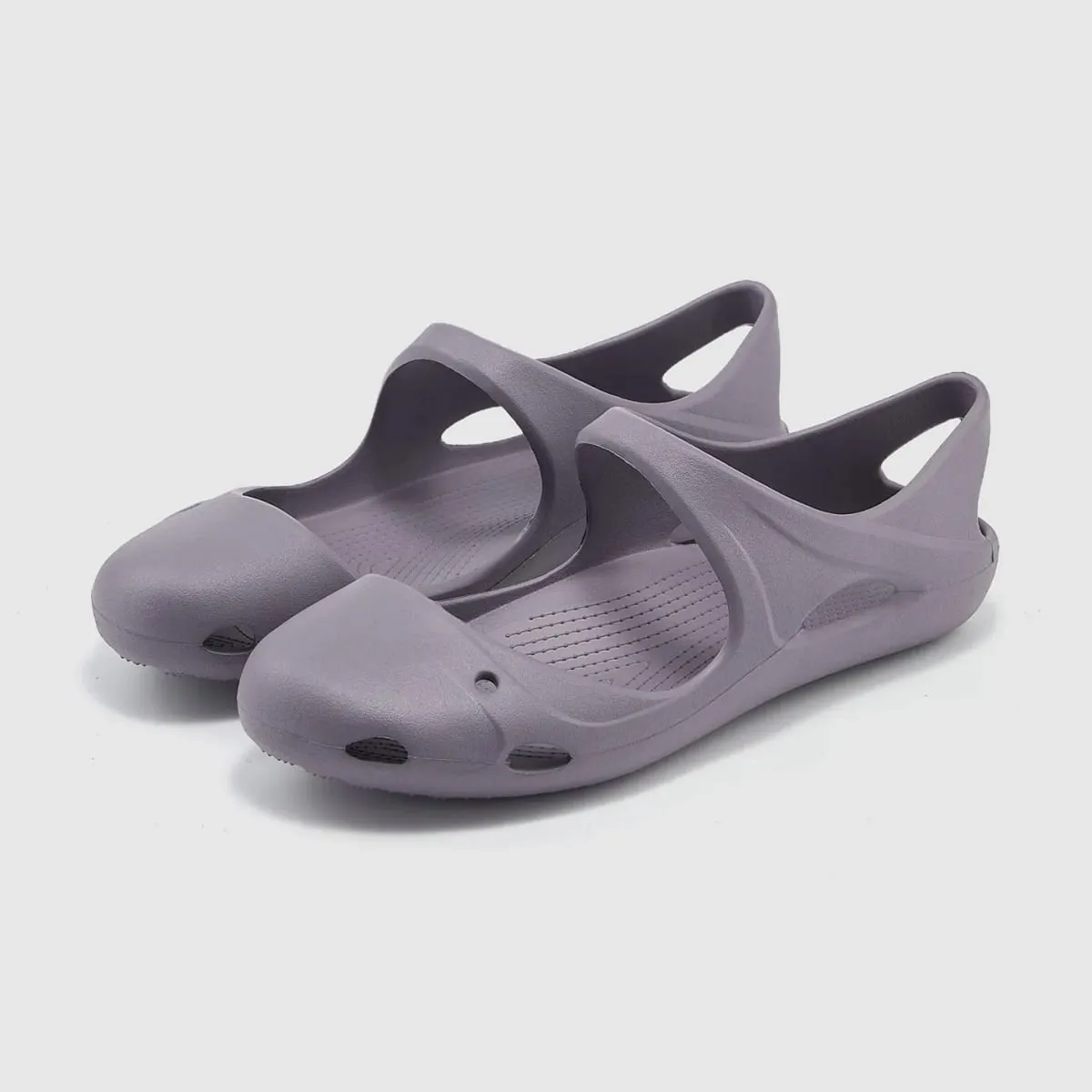 Women Arch Support EVA Mary Jane Clogs Hollow Quick Dry Non Slip Lightweight Yoga Walking Water Sandals