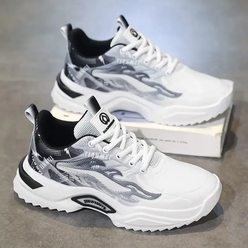 Free Shipping Men Shoes Casual Sports Walking Sneakers Lightweight Breathable Outdoor Autumn Spring Leather Height Increasing