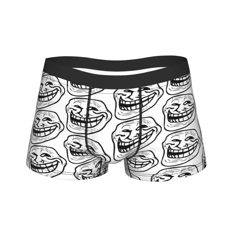 Rage Comic Trollfac Trunk Funny Anime Pouch Underwear Hot Sale Pattern Boxer Brief Comfortable Men Underpants Plus Size