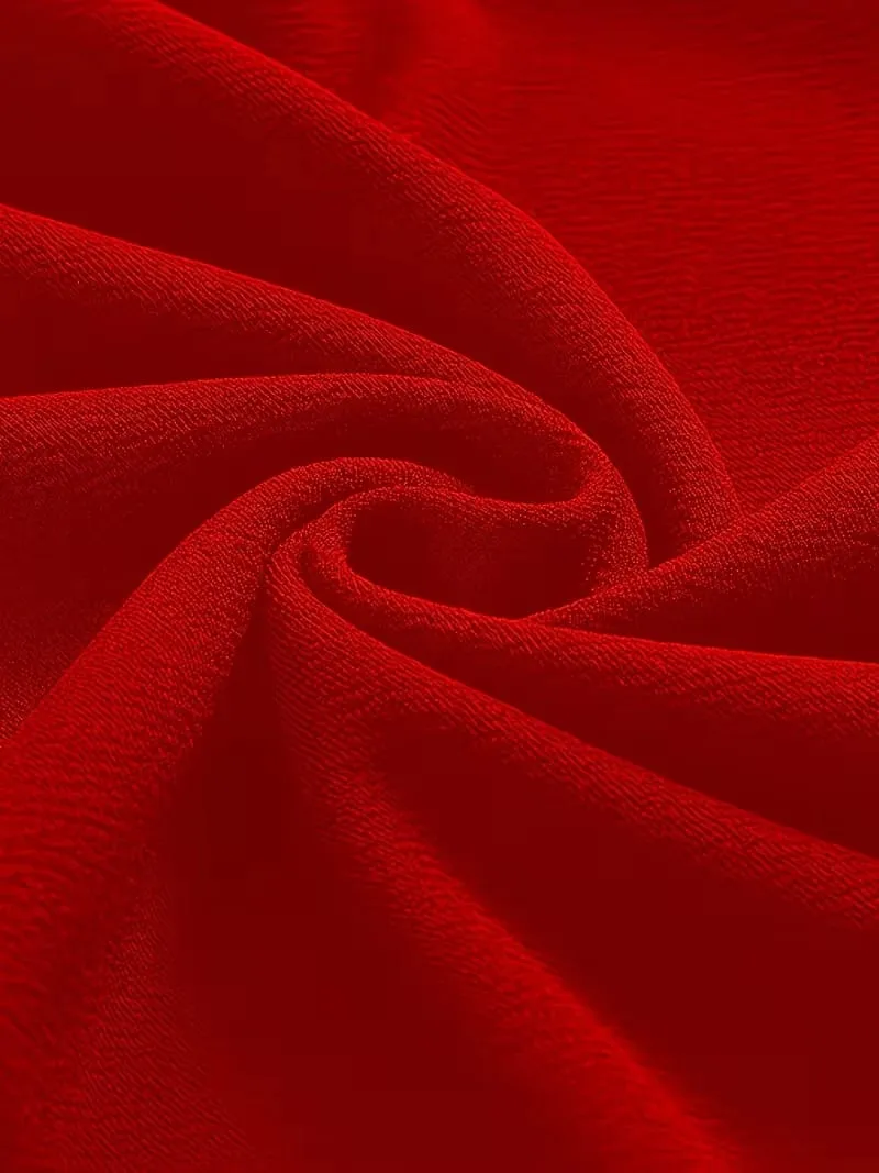 Women Red Elegant Sleeveless V Neck Ruched Slim Work Cocktail Party Summer Bodycon Pencil Midi Dress