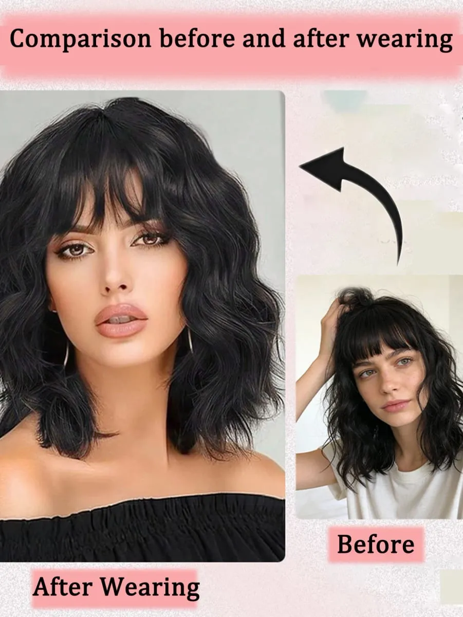 Women Water Wave Extensions Clip In Hair Extensions Invisible Synthetic Wig Piece Suitable Thinning Hair Increase Hair Volume — image 6