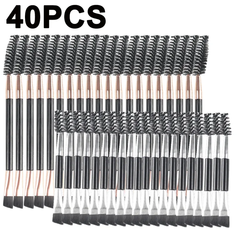 Double-headed Angled Eyebrow Brush Eyelash Comb Professional Makeup Brushes for Brow Eyelash Extension High Quality Eye Brushes