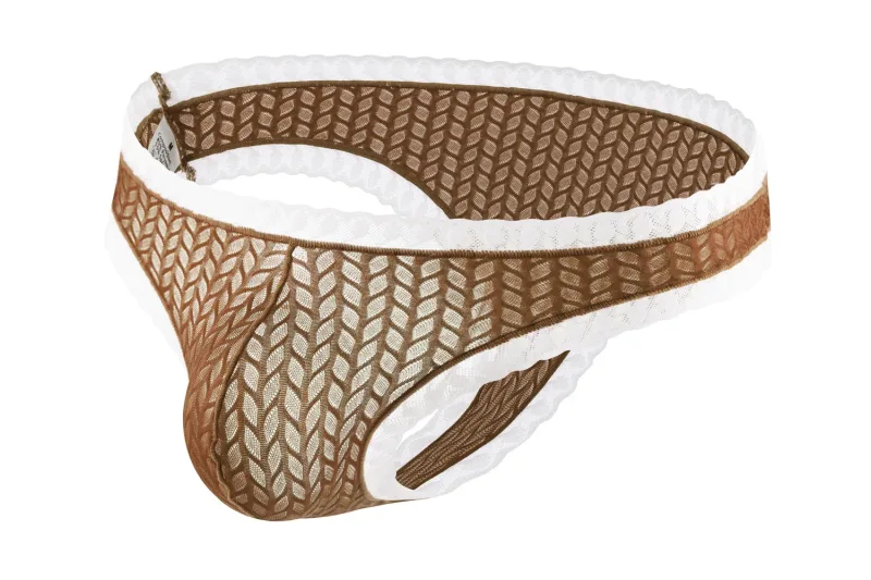 Men's Lace Briefs Wheat Ear Trim Sexy High Elastic Soft Breathable Quick Dry Comfort Stylish Underwear Daily Nightclub Wear