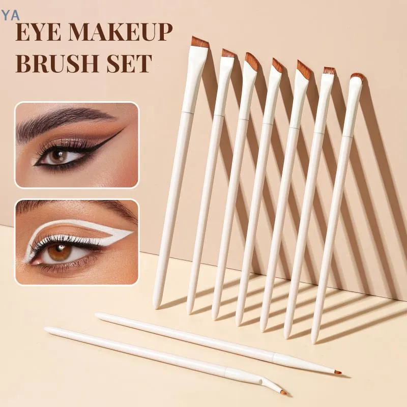 【SA】1/3/7/9 Eye Makeup Brushes Set Blade Eyeliner Brush Oblique Head Ultra-Fine Eyeshadow Brush Detail Brush Suitable For Makeup