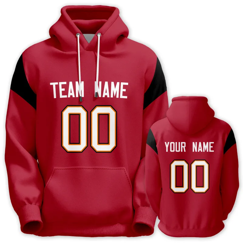 Men's Custom Football Hoodie Personalized Printed Team Name Number Sweatshirt Game Day Pullover Gift — image 13