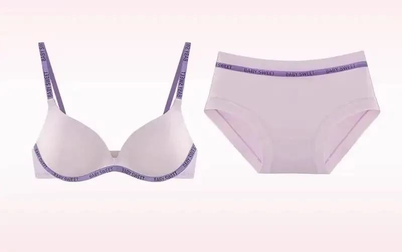 Vibrant Dopamine Color Seamless Wirefree Push Up Bra Panty Set Soft Comfy Sexy Lingerie Underwear For Women 32‑38AB — image 17