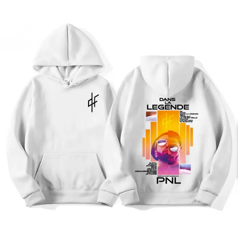 French Rapper Le Monde Chico PNL Album Cover Hoodies Men's Clothing High Quality Fleece Sweatshirts Fashion Hip Hop Retro Hoodie