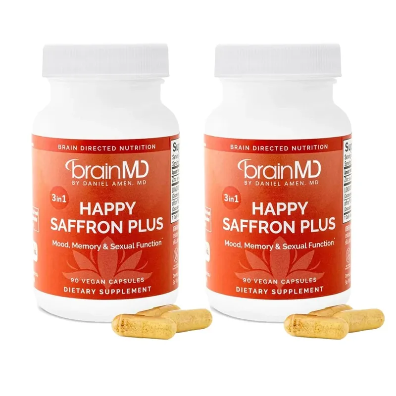 Saffron Supplements With Saffron Flower Extract Curcumin & Zinc for Mood Memory & Eye Health Joint Supplements for Men Women