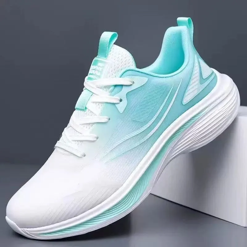 Men Summer Mesh Casual Running Shoes Lightweight Non Slip Shock Absorption Breathable Sneakers