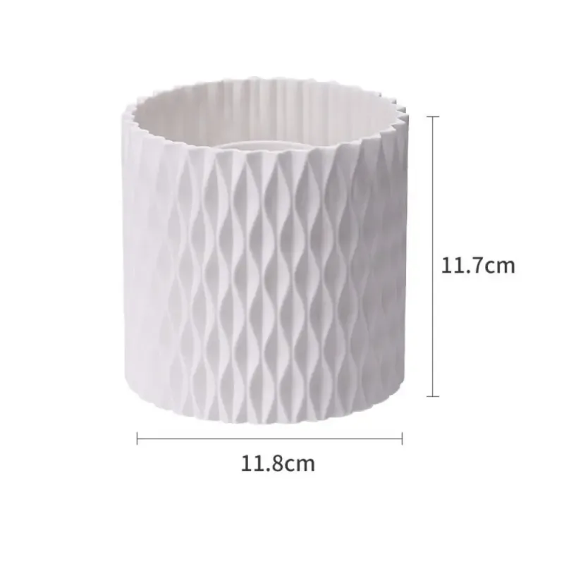 PU Leather Makeup Brush Bucket Dust-Proof Waterproof Empty Cosmetic Brushes Pen Holder Portable Makeup Brush Organizer