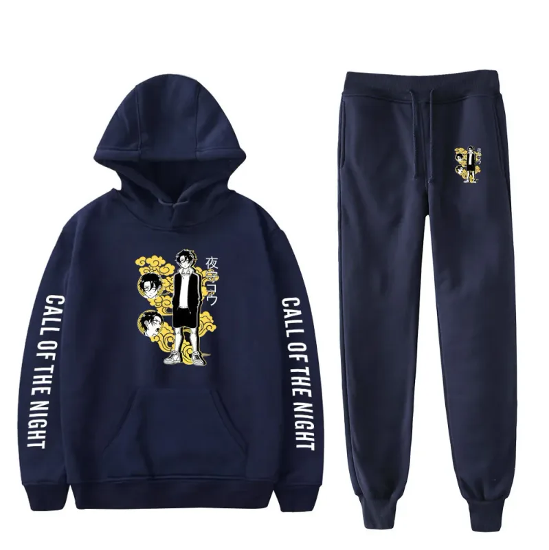 Harajuku Comfortable Call of the Night Print Sweatshirt Sweatpants Suit Hoodies+ Trousers Suit Boys/Girls 2 Piece Set Clothes — image 10