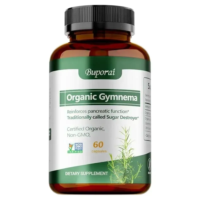 Organic Gymnema - Supports Balanced Glucose Metabolism and Energy Health Enhances Absorption and Provides Nutritional Support