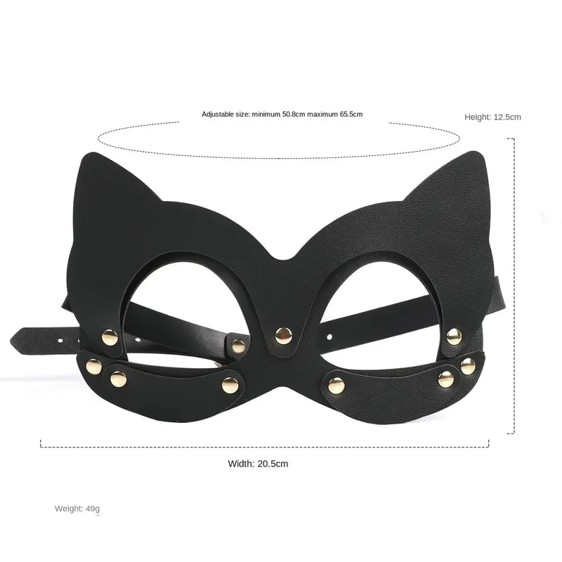 Slave Roleplay Set Leather Handcuffs Ankle Cuffs Ball Gag Mask Whip Collar Leash Sex Toys for Women Couples BDSM Bondage Kit — image 16