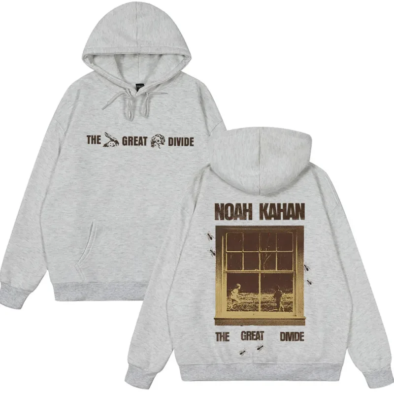 Noah Kahan The Great Divide Tour 2026 Graphic Hoodie Men Women Fashion Pullover Loose Casual Hip-hop High Quality Sweatshirts