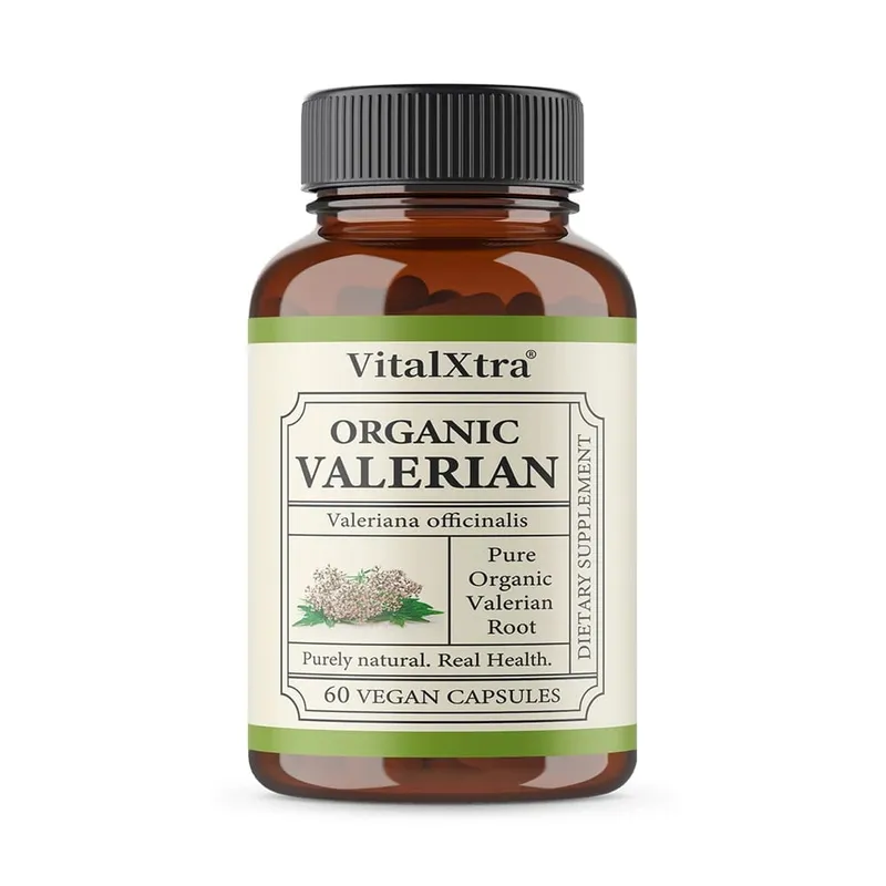 Premium Valerian Root Capsules 450mg Natural Sleep & Relaxation Support Relieves Stress Vegan Non-GMO for Men & Women