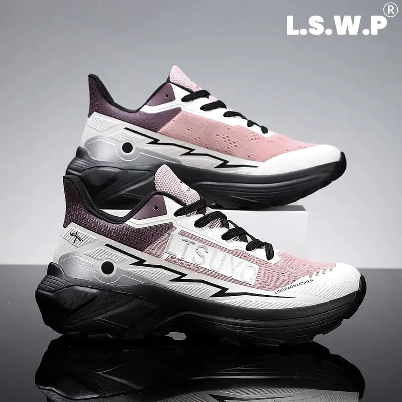 Men's Running Shoes High-Rebound Cushioning Technology Autumn and Winter Sports Shoes Lightweight Non-Slip Sneakers for Running Walking and Training