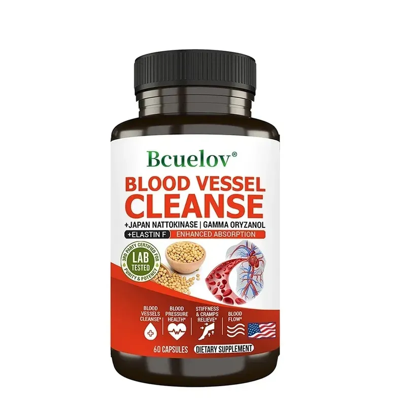 Nattokinase 2000 FU Supplement - Improve Blood Circulation Promote Detoxification Metabolism Maintain Cardiovascular Health