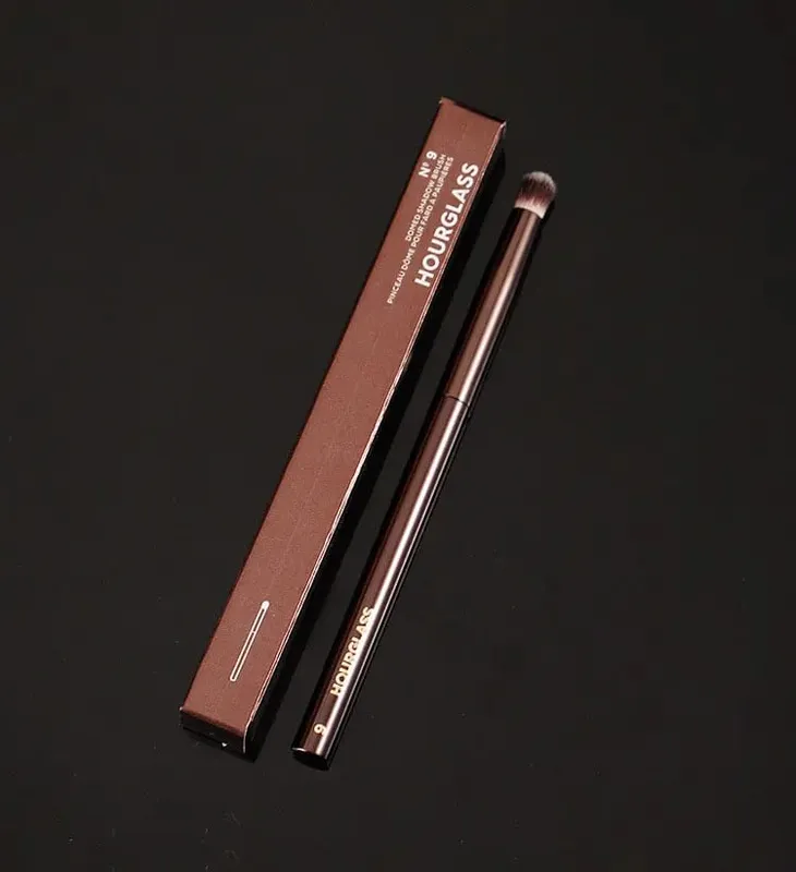 1pc Hourglass Powder Contour Makeup brushes Foundation Blusher Make up brush metal handle Concealer Bronzer high end with box