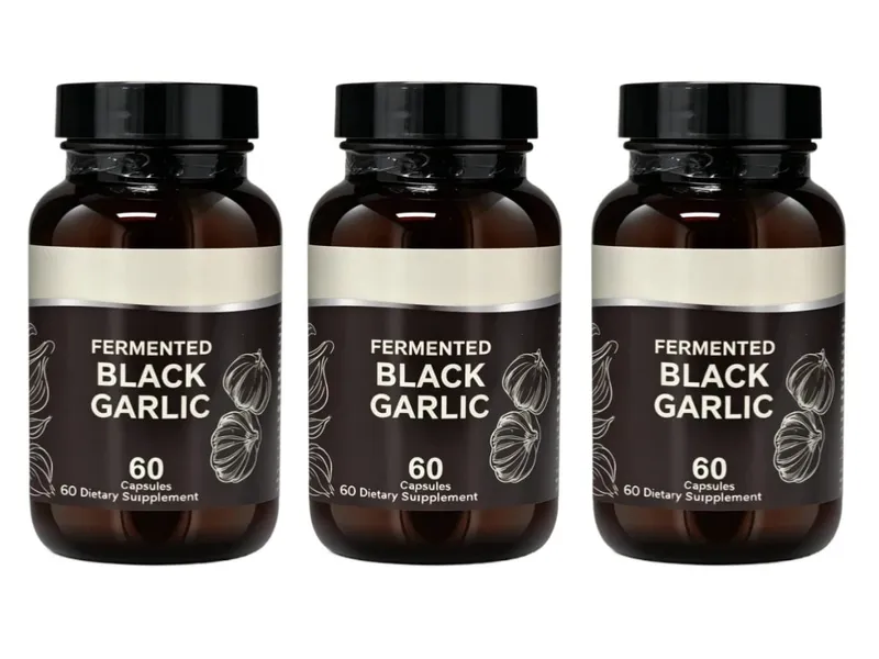 Fermented Black Garlic Capsules for Adults - Supports Overall Wellness Circulation & Antioxidant Health 60 Capsules Non-GMO — image 9