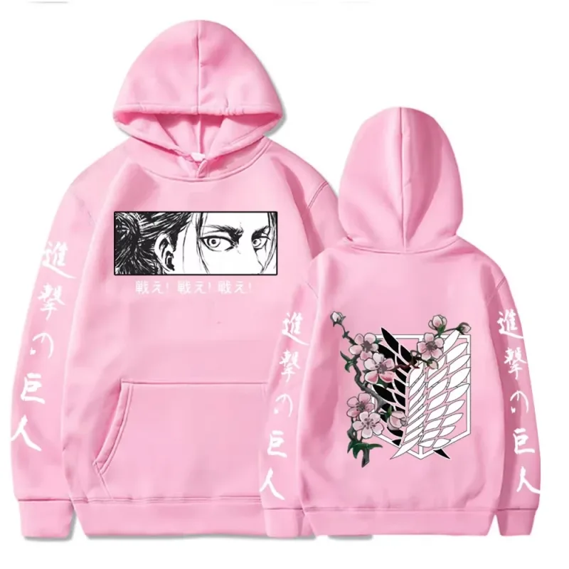 New Attack Giant Large Hoodie Levi Graphic Hoodie Men's and Women's Clothing Autumn Warm Hoodie Street Top