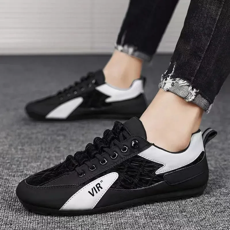Férfi tornacipők csúszásmentes Új divatos, alacsony felsőrészű szabadidős cipők Könnyű férficipők Divattrend Outdoor Walking Shoes cipők