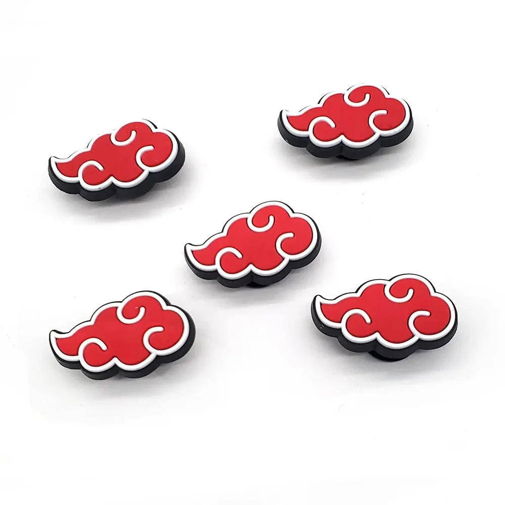 "Naruto merchandise Akatsuki organization logo shoe charms shoes with holes buckle DIY men's wholesale"