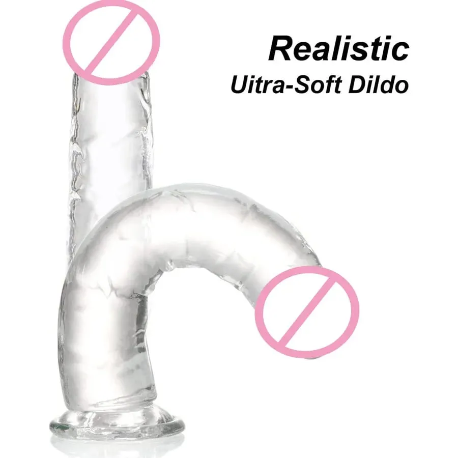 Super Cheap 6 Sizes Realistic Soft Jelly Dildo Butt Plug Anal Plugs Adult Sex Toy for Women and Men Vaginal and Anal Masturbator