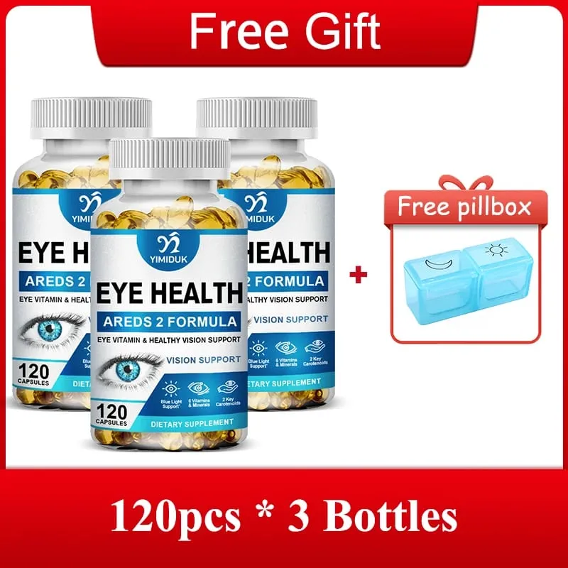 Advanced Eye Health Capsules with Vitamins C Support Blood Vessels & Overall Ocular Wellness Vision Sharpness Gluten-Free