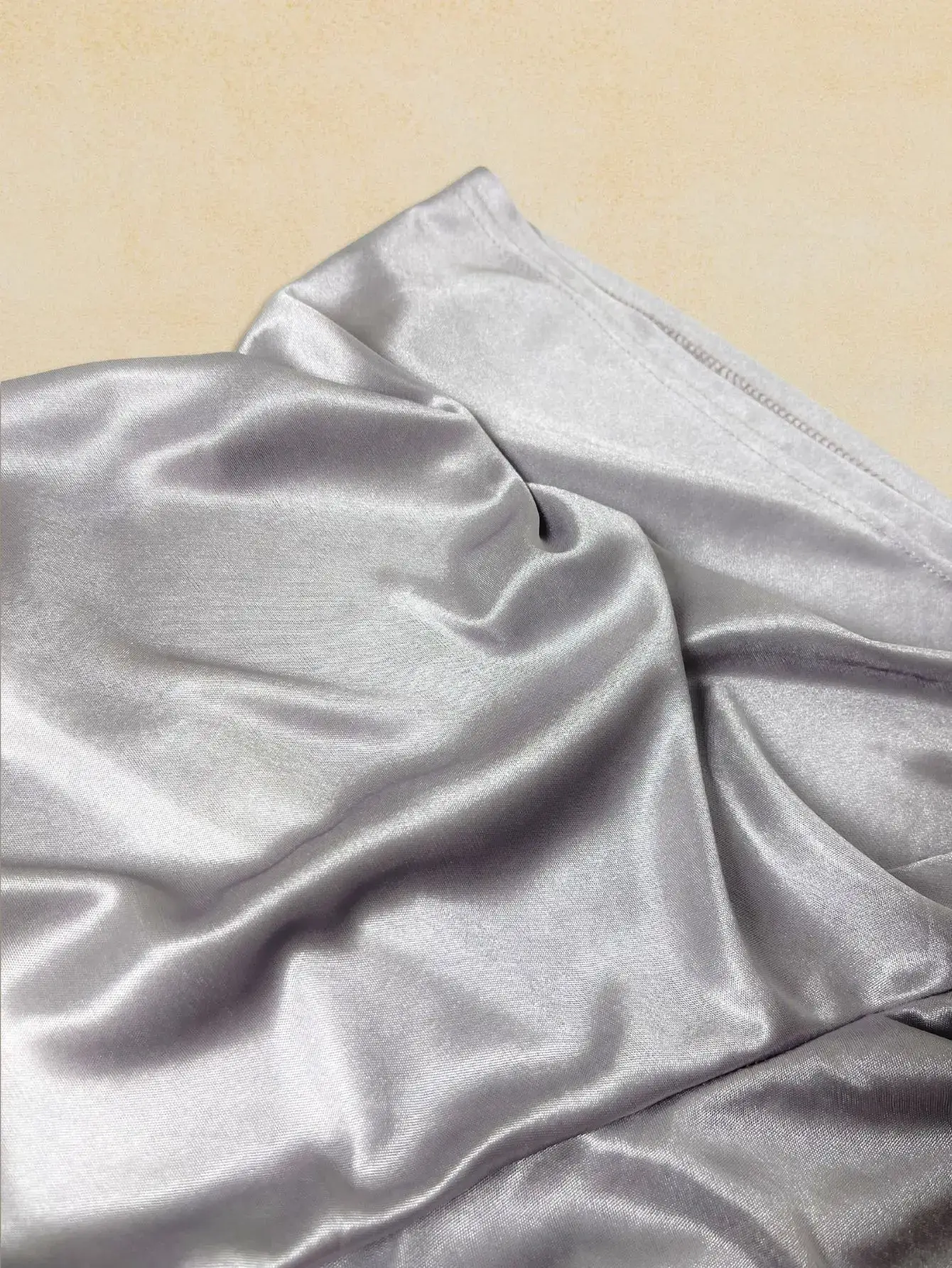 1Pc Semi Sheer Men Underwear Ice Silk Metallic Glossy Sleeper Pants Elastic Band Design Comfortable Casual Sexy Sleepwear Shorts — image 4
