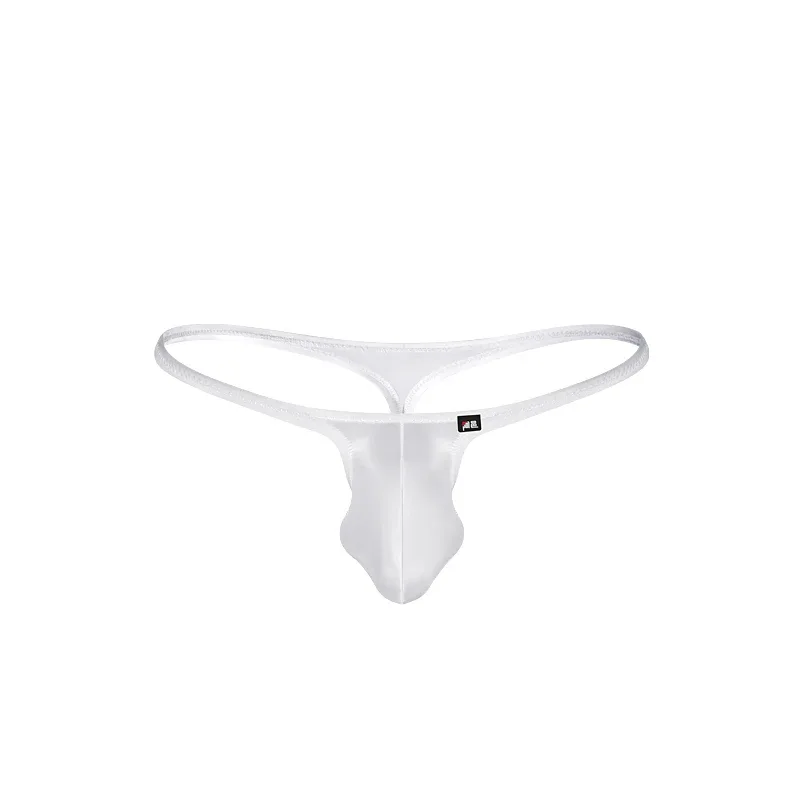 Men's Underwear Japanese Style Ultra-Thin Ice Silk Thong Low Waist Elastic Comfortable T-Back