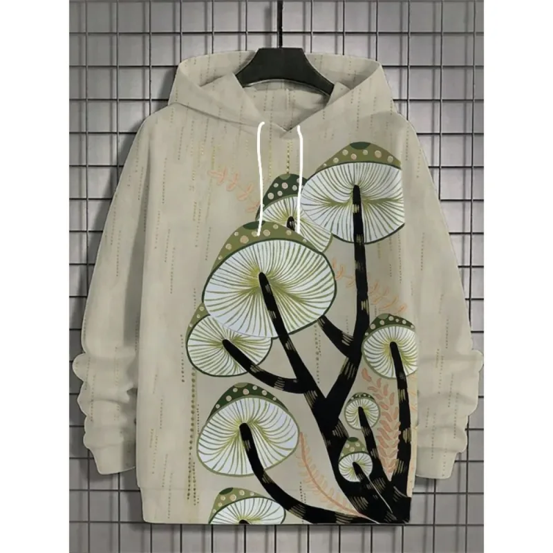 Japanese Harajuku 3D Printed Hoodies For Men Mountain Cat Tentacle Graphic Pullover Sweatshirts Casual Loose Hooded Long Sleeves — image 6
