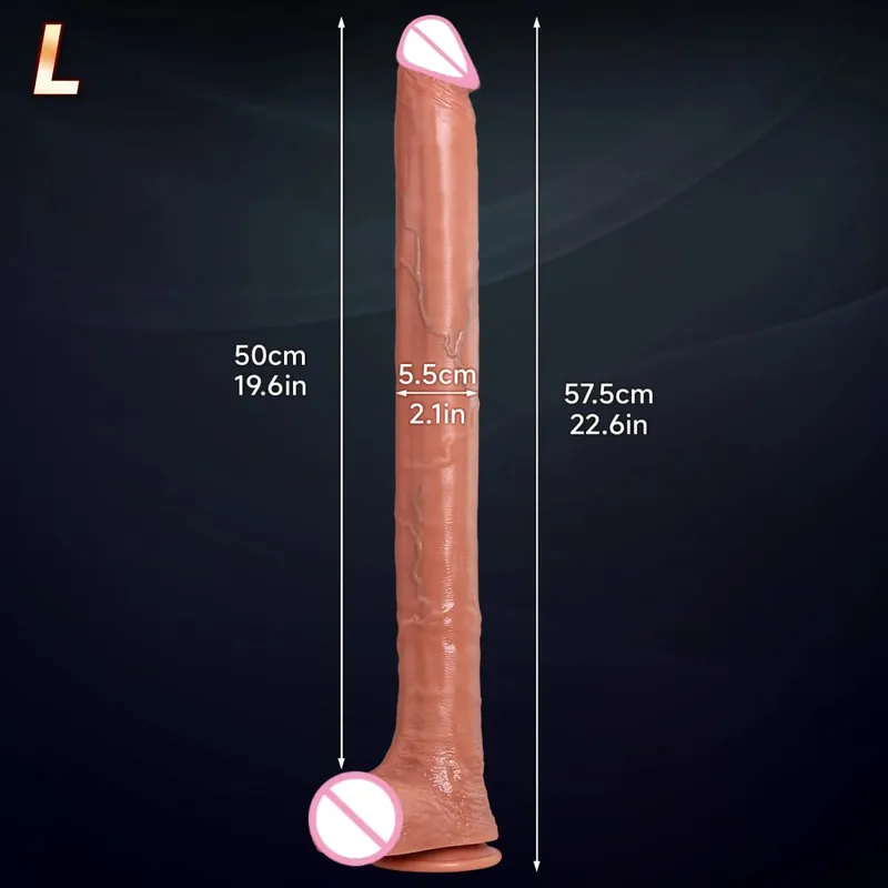 Super Long Artificial Penis Realistic Dildo Man Genitals Penetration Anal Sex Toy Female Vaginal Masturbation Suction Cup Dick