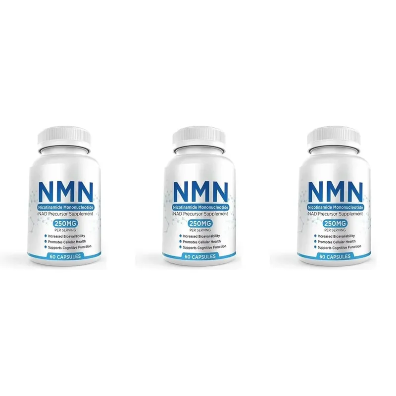 NMN Nicotinamide Mononucleotide Capsules 250 Mg Per Serving Increased Bioavailability Promotes Cellular Health 60 Capsules