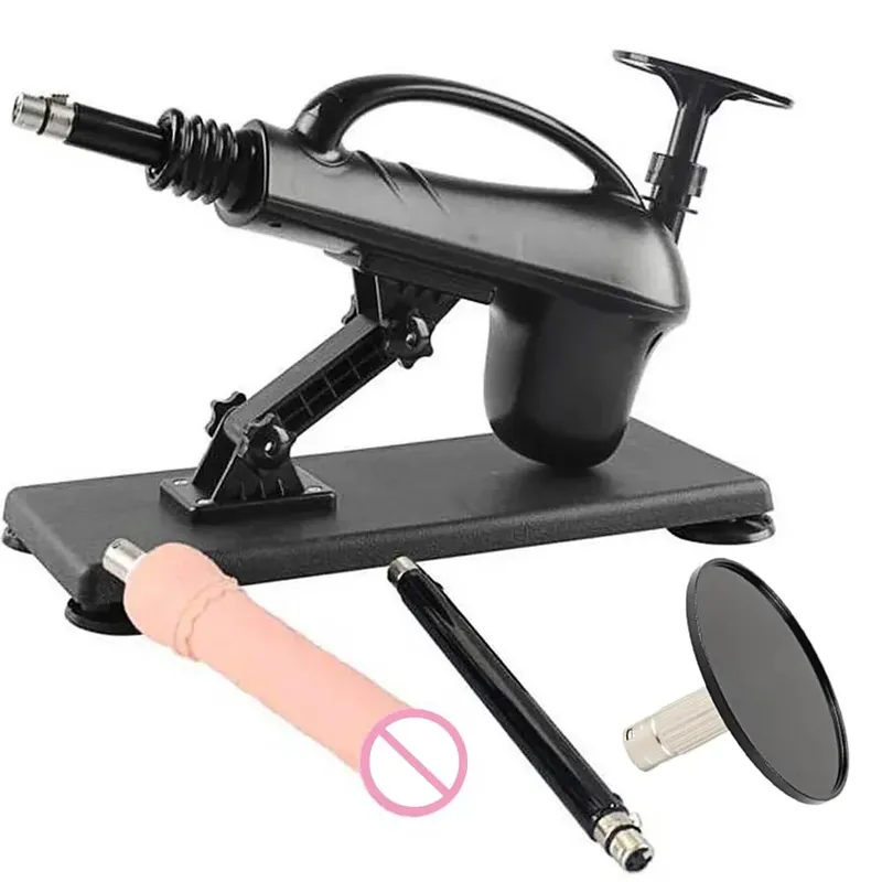 A2SS-Portable Automatic Masturbation Machine for Women with Big Dildo Men's Sex Toy Pumping Gun for Couples