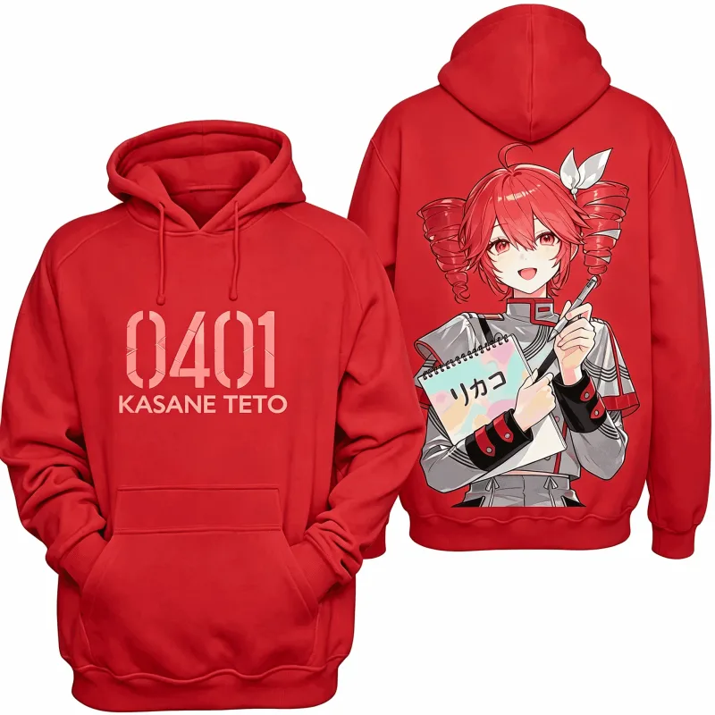 Kasane Teto Printed Oversized Unisex Vintage Loose hoodies for Men Women Fleece warm Casual Retro Fashion high quality Couples — image 23