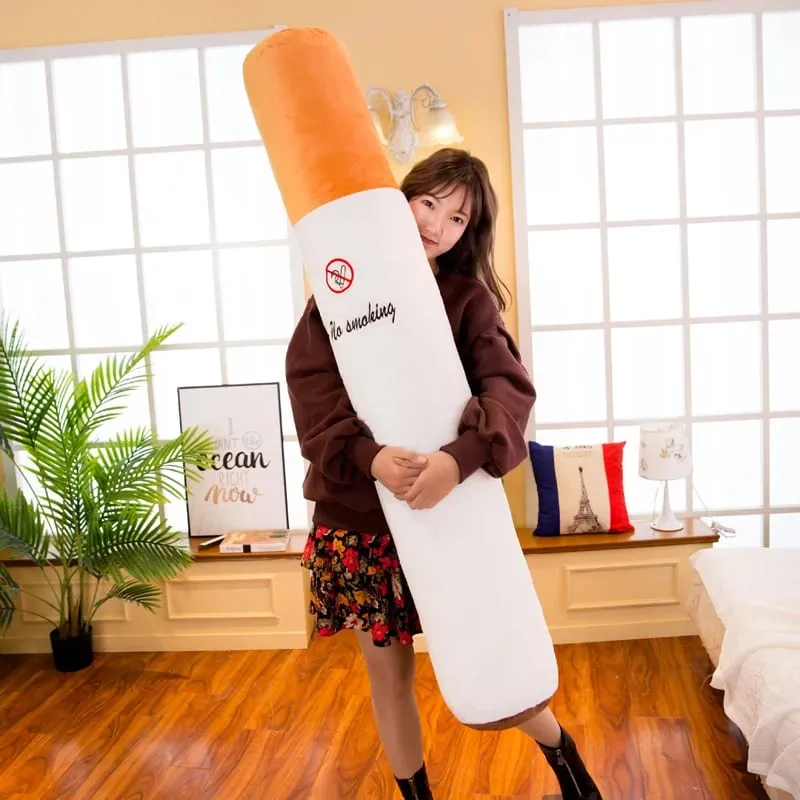 Nice Creative Smoking Cylindrical Sleeping Cushion Cigarette Pillow Plush Toys Fashion Boyfriend Birthday Gift