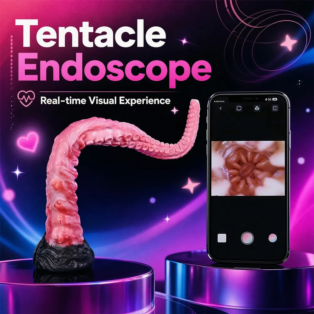 Anal Dilator Endoscope Camera Speculum 101cm Extreme Tentacle Dildo Silicone Butt Plug Training Anus Expansion 18+ Sex Toys — image 2