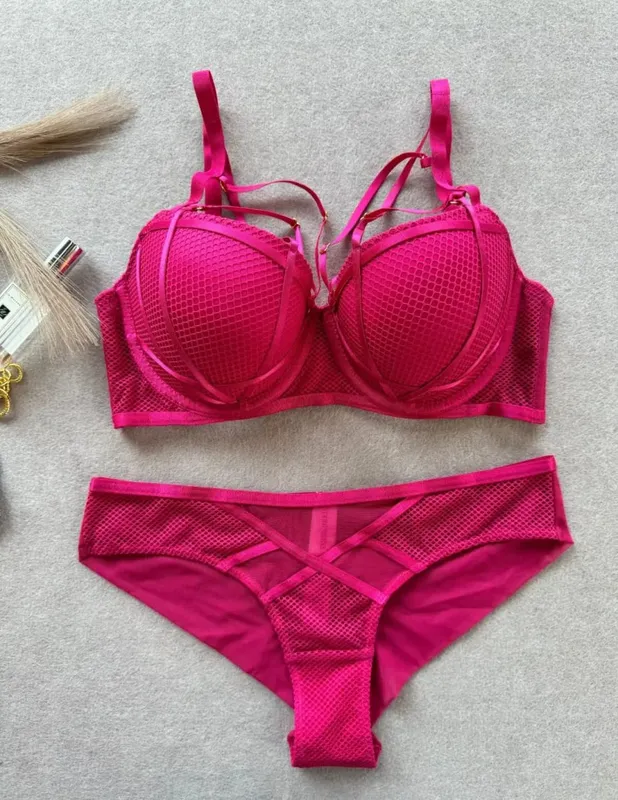 Women Sexy Bra Set Push Up Padded Lingerie Briefs Set Elegant Ladies Daily Underwear Female Bra and Panty Set