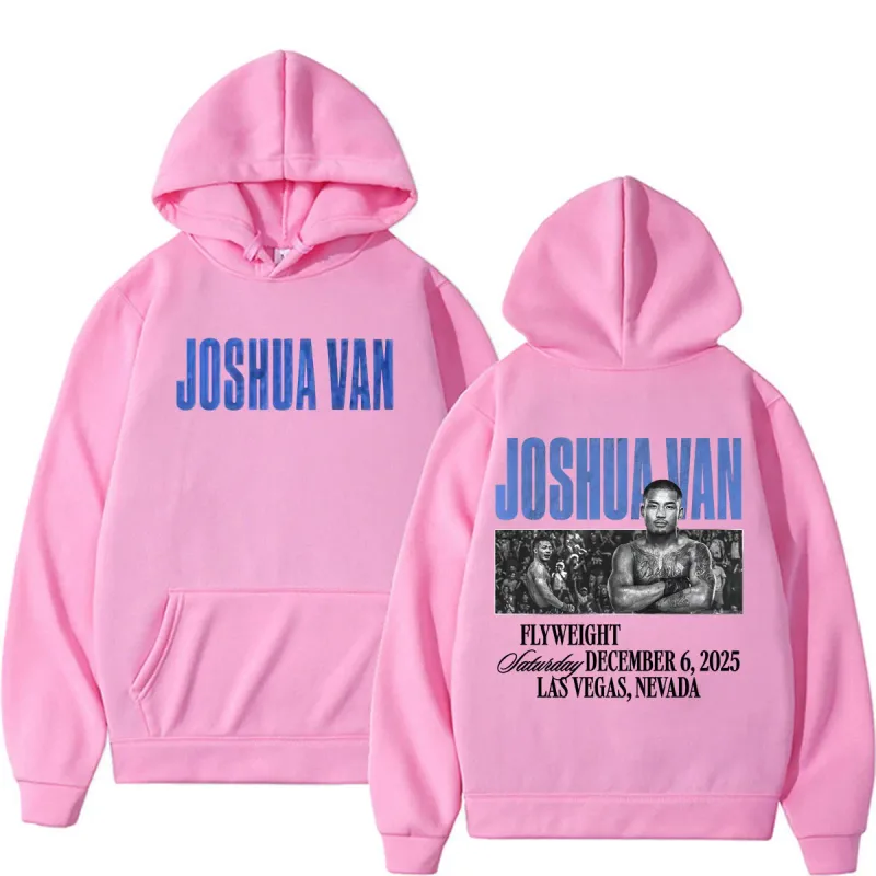 Joshua Van The Fearless Fan Presenter Huvtröjor Herrkläder Våld Estetisk tröja Casual Bodywarmer Fleece Luvtröja Pullovers