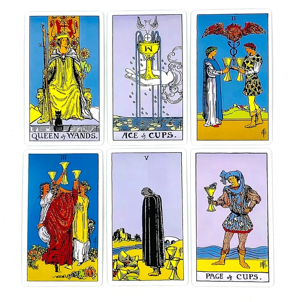 Hot-selling Tarot Deck 78 Cards English Version Divination Tarot Cards Board Games Cards Game with Guidebook For Beginners