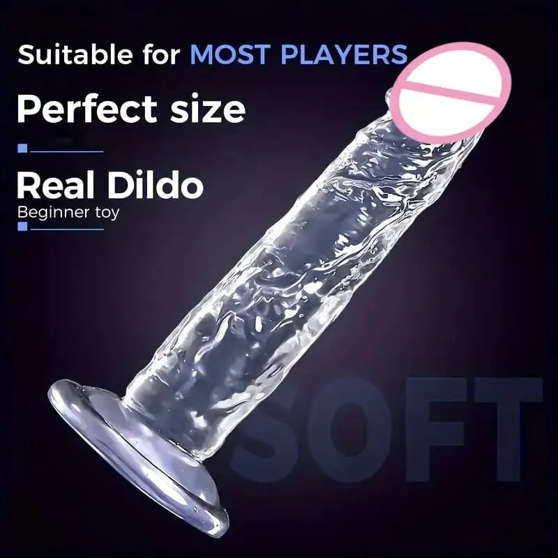 ราคาถูกสุดนุ่มสมจริงผู้หญิงเร้าอารมณ์ Anal Big Dildo ดูดถ้วย Jelly Dick เพศของเล่น Soft Clitori ช่องคลอด Masturbators อวัยวะเพศชาย