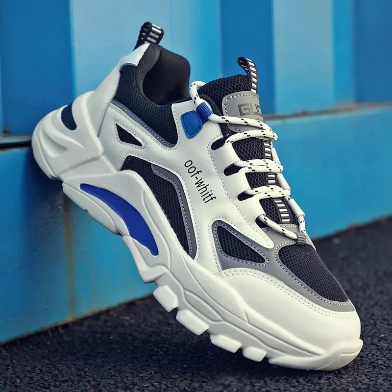 Spring 2026 Men's Trendy Breathable Mesh Sneakers Casual Running Dad Shoes Versatile Ins Style - New Arrival