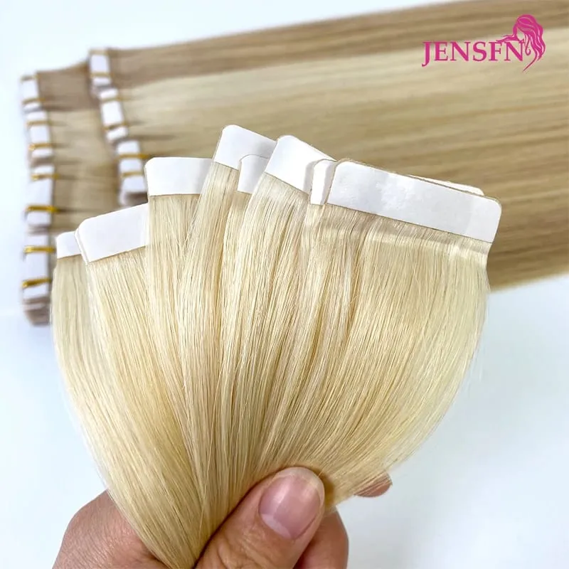 High Quality Tape In Hair Extensions Straight 100% Remy real Human Hair 16"-22"Inch PU Skin Weft Tape Ins