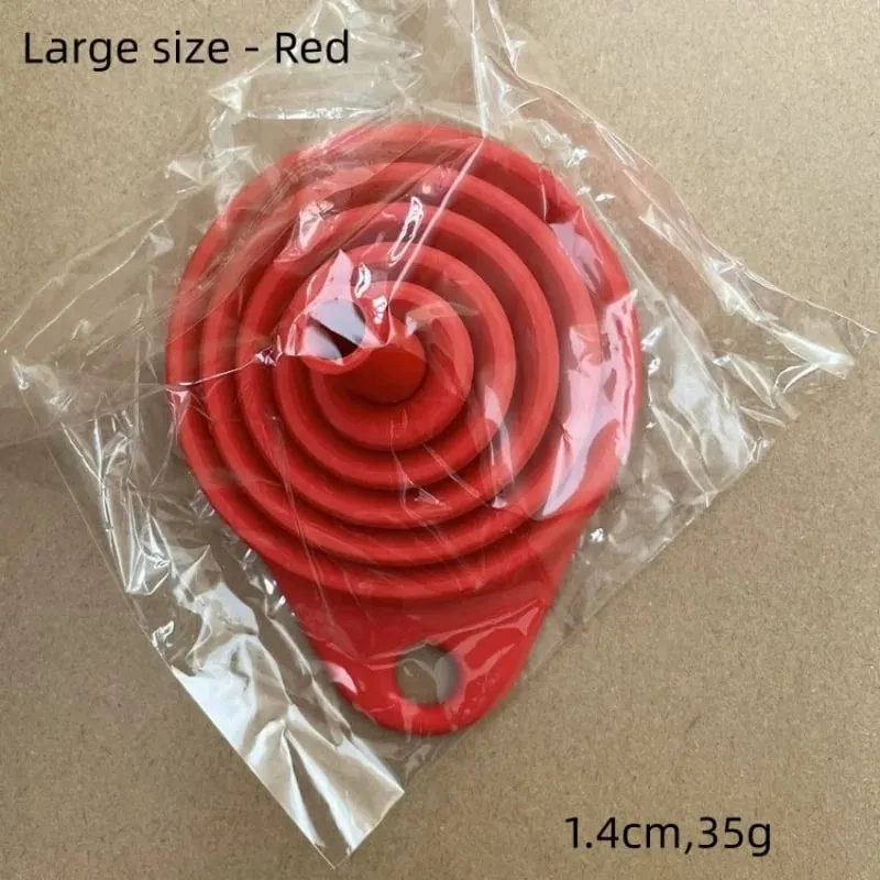 1/3/5/10 pcs S L พับซิลิโคนช่องทางสำหรับบรรจุขวดครัวซิลิโคนช่องทางพับ Gadgets ครัวน้ำมัน FILLER