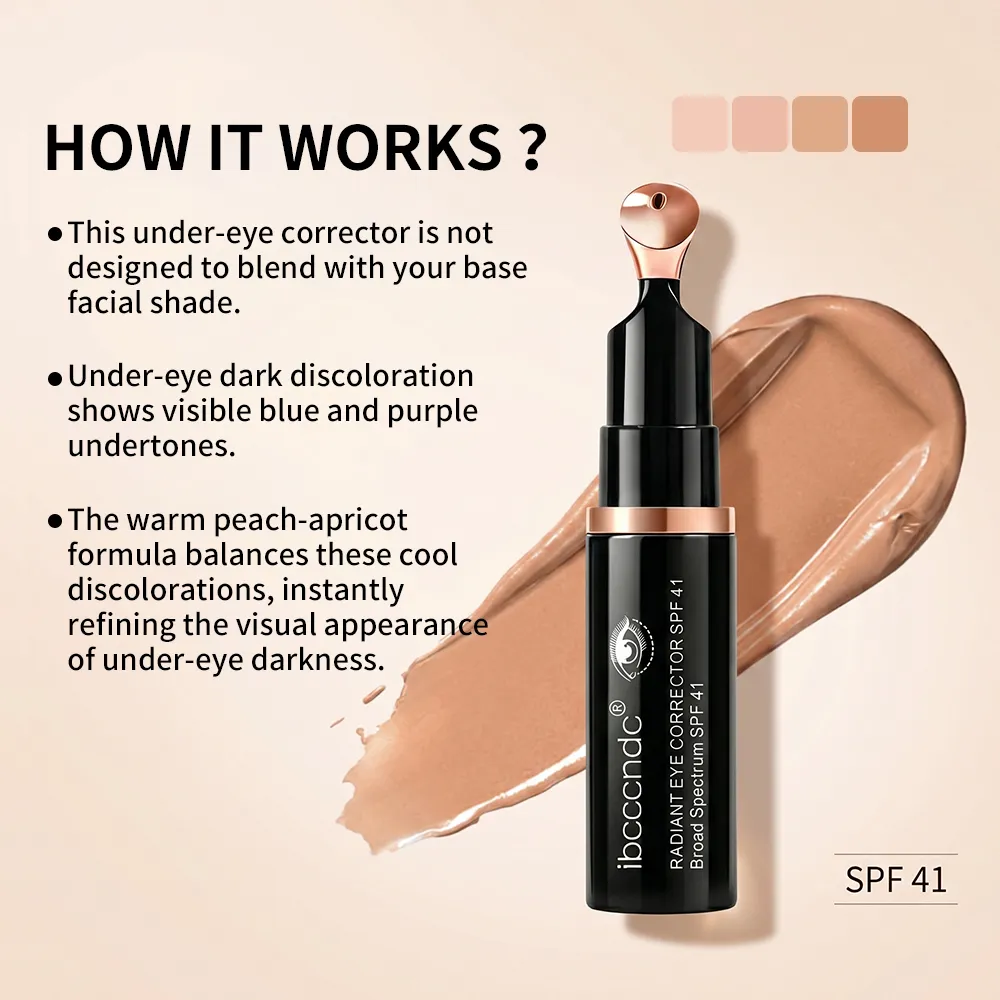 Radiant Eye Corrector Improve Under-eye Darkness Relieve Eye Swelling Long-lasting Deep Hydration SPF41 Sunscreen Eye Concealer