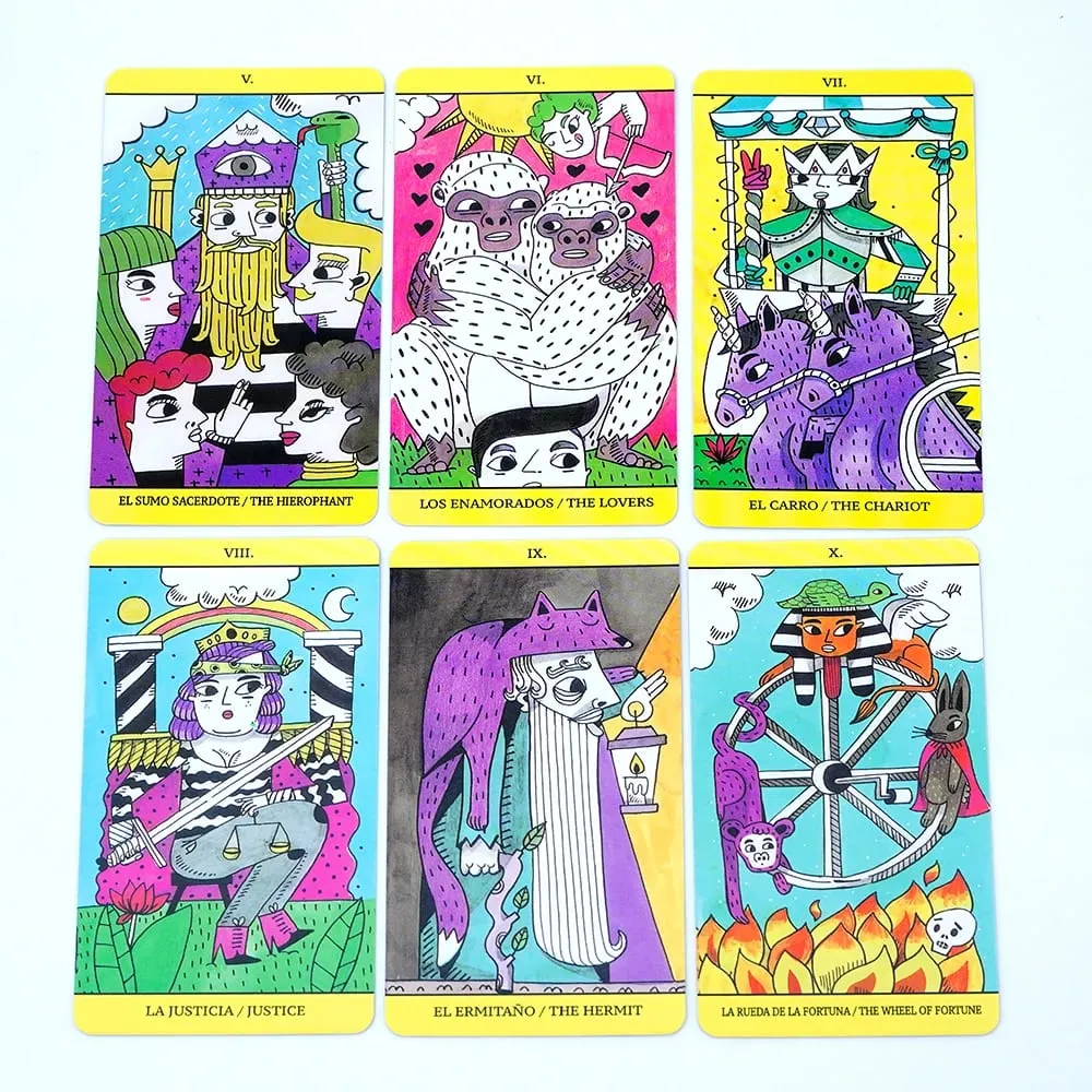 España The Magic Tarot Cards in Spanish Version Board Game Divination Deck for Beginners Oracle Cards Tarot Deck Family Party